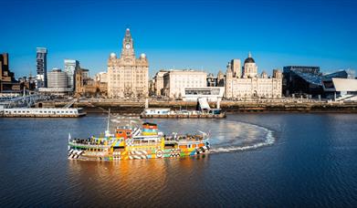 Dazzle Ferry on the River Mersey