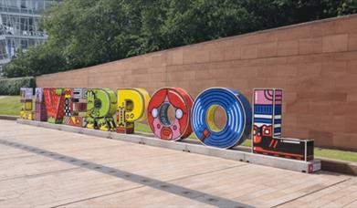 A colourful Liverpool sign.