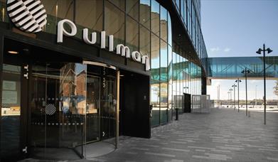 The entrance to Pullman Hotel Liverpool.